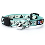 Pawtitas Glow In The Dark Cat Collar with Safety Buckle and Bell