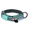 thumbnail image 1 of Pawtitas Martingale Padded Reflective Dog Collar Lumberjack Dog Collar Extra Small Teal, 1 of 10