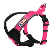Pawtitas Padded Reflective Dog Harness Extra Small Adjustable Pink Dog Harness