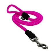 Pawtitas Reflective Dog Leash Large Rope Reflective Dog Leash 6 ft Paracord Lead Strong and Comfortable - Pink Dog Leash