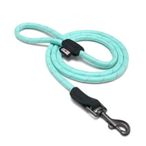 Pawtitas Reflective Dog Leash Large Rope Reflective Dog Leash 6 ft Paracord Lead Strong and Comfortable - Teal Dog Leash