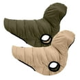 thumbnail image 1 of Pawtitas Reversible Dog Jacket Water Resistant Dog Coat for Cold Weather - Small Jacket - Green / Beige, 1 of 9