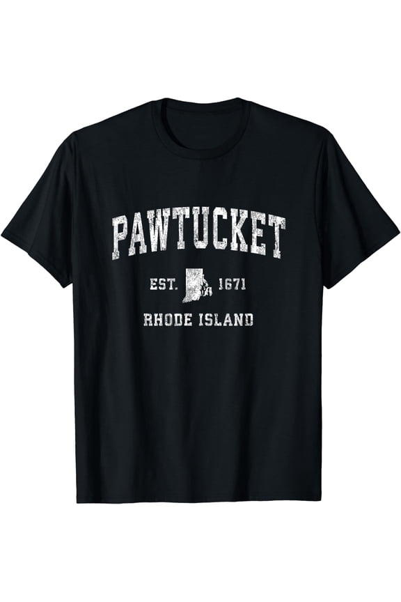 Pawtucket Rhode Island RI Vintage Athletic Sports Design T-Shirt