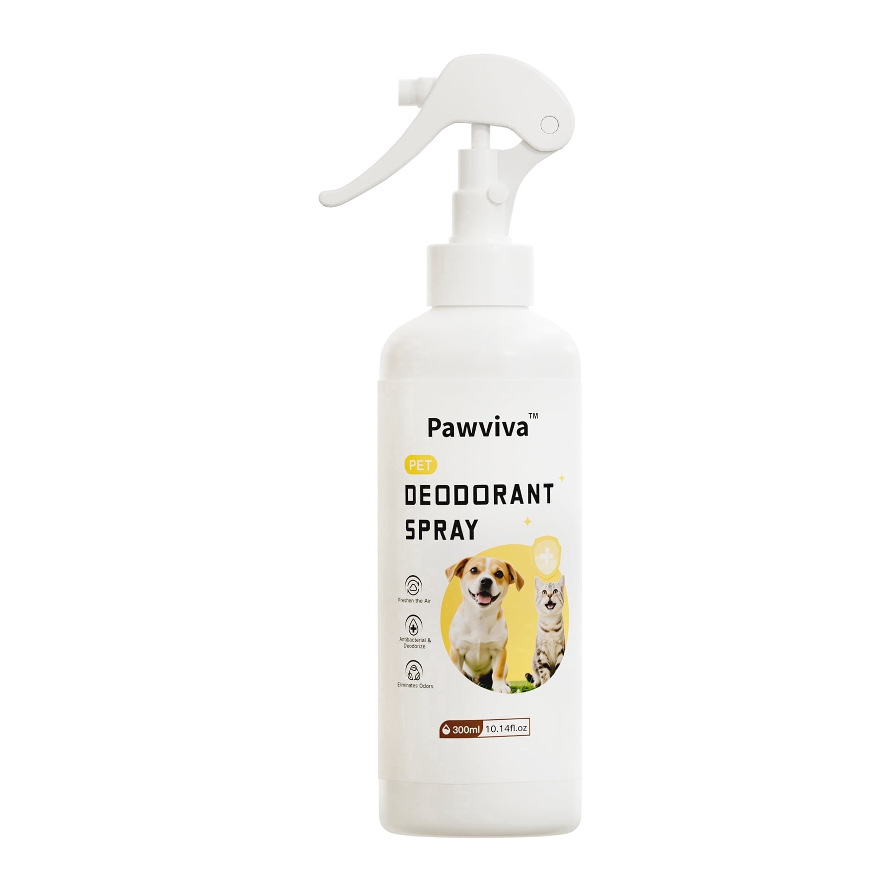 Pawviva Pet Deodorant Spray, 300ml - Odor Eliminator & Freshener for Dogs, Cats & Small Pets, Safe for Home, Furniture & Litter Boxes, Long-Lasting Pet Odor Remover Spray