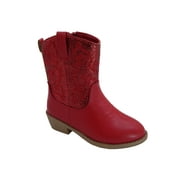 Pawz Little & Big Girls Glitter Western Boots