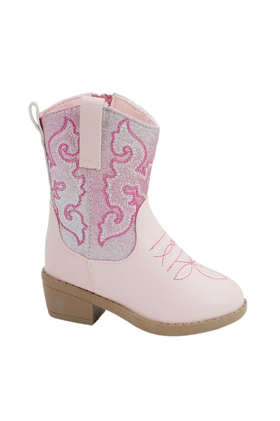 Little & Big Girls' Glitter Western Boots