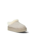thumbnail image 1 of Pawz Womens Cozy Lined Platform Slippers, 1 of 5