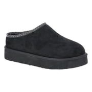 Women's Hazel Platform Clog Slippers with Faux Fur Lining