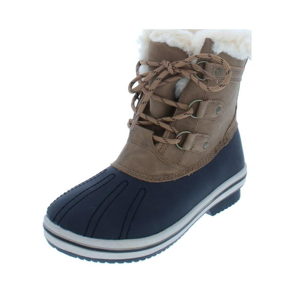 Pawz Womens Gina Faux Leather Cold Weather Winter Boots Brown 8 Medium (B,M)