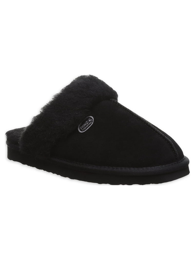 Pawz by Bearpaw Women's Mackenzie Suede Scuff Slipper Cozy Comfort