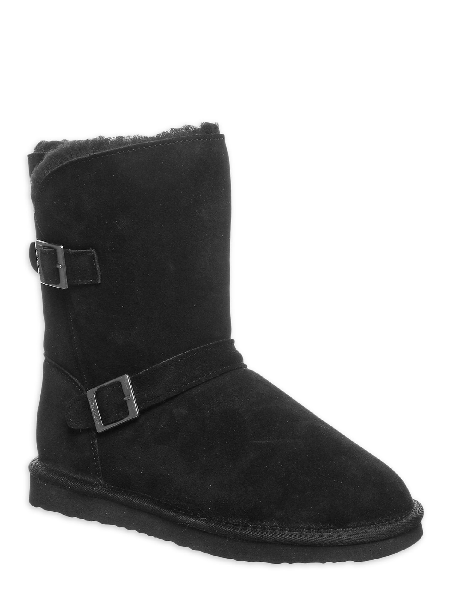 Pawz by Bearpaw Womens Camille Faux Fur Lined Suede Boot