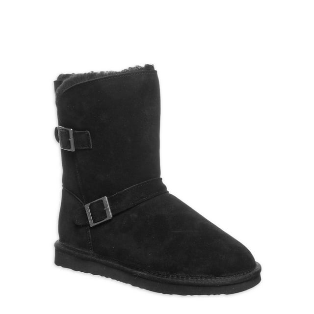 Pawz by Bearpaw Womens Camille Faux Fur Lined Suede Boot