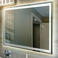 thumbnail image 1 of Pax 36 in. W x 48 in. H Large Rectangular Frameless Antifog Front/Back-Lit Wall Bathroom Vanity Mirror with Smart Touch, 1 of 15
