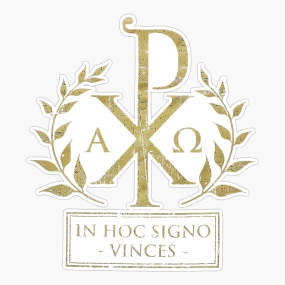 Pax Christi Chi Rho Faith Sticker