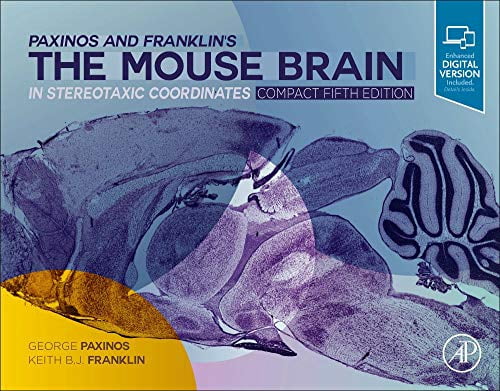 Pre-Owned Paxinos and Franklin's the Mouse Brain in Stereotaxic Coordinates, Compact: The Coronal Plates and Diagrams, (Spiral-Bound)