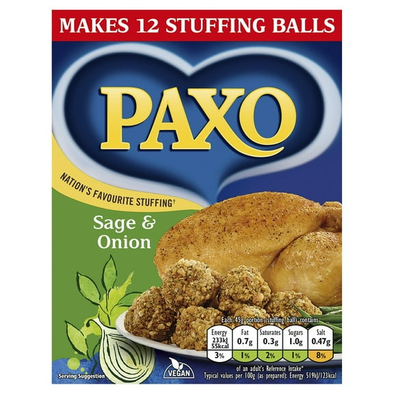 Paxo Sage & Onion Stuffing 6oz