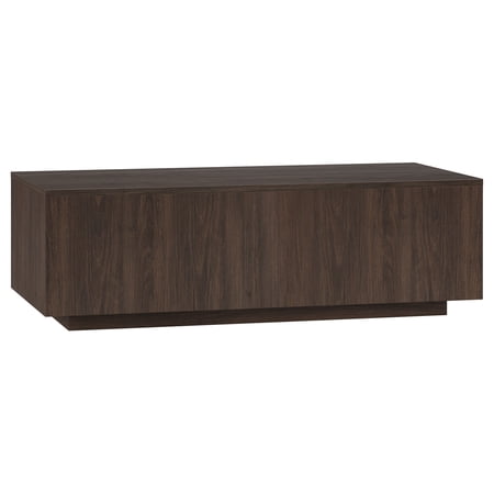 Evelyn&Zoe Modern/Contemporary 48" Wide Alder Brown Coffee Table