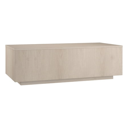 Evelyn&Zoe Modern/Contemporary 48" Wide Alder White Coffee Table