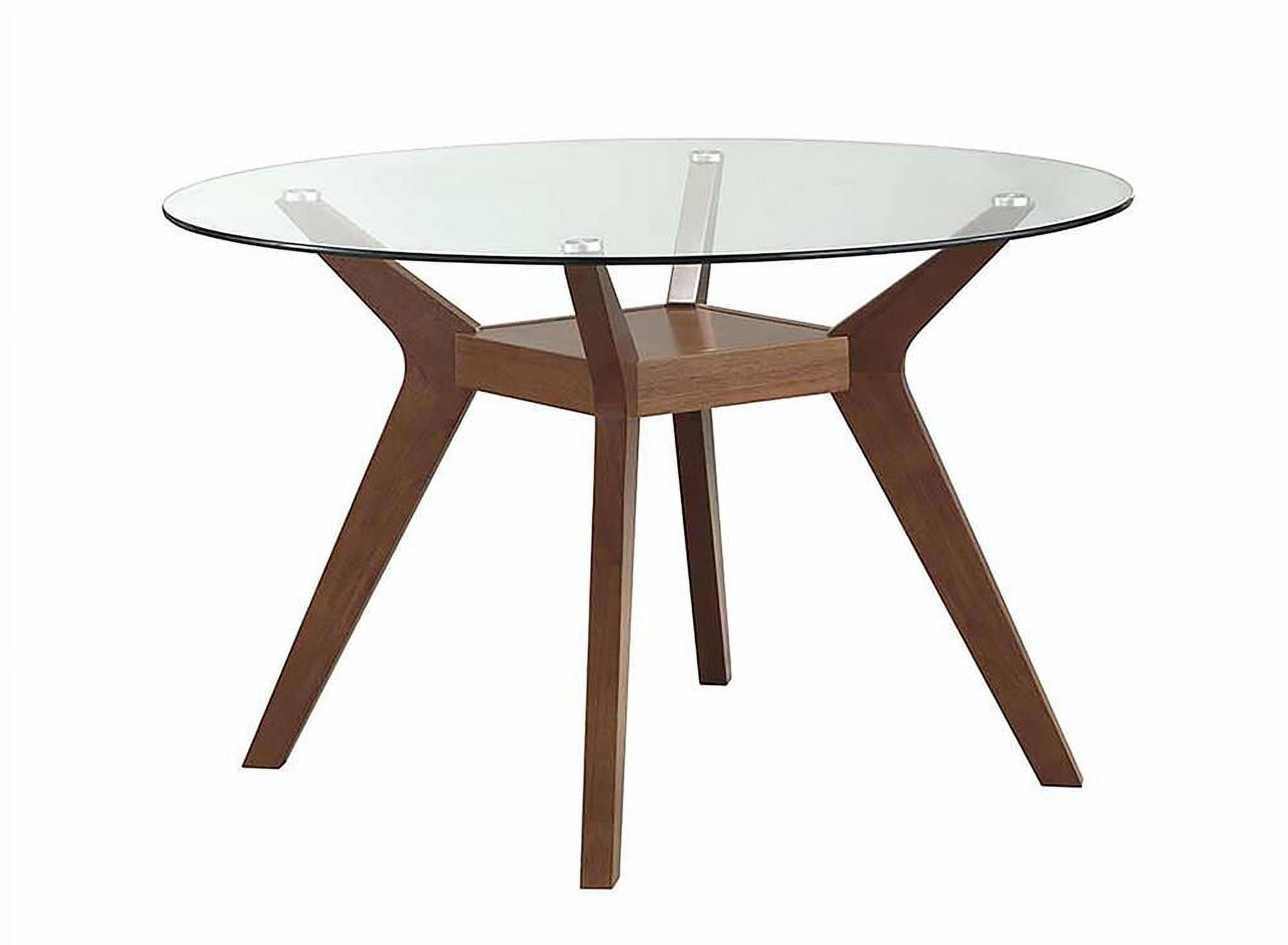 Round glass dining table set for 4 walmart sale