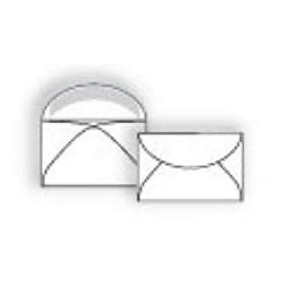 Pay Envelope No. 2, 2-1/2" x 4-1/4", White Sulphite (SFI Certified), 20 lb, 92% Brightness, Vellum Finish, Diagonal Seams, Remoistening Seal, Flap Down - Box of 500 Envelopes