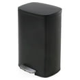 thumbnail image 1 of PayLessHere 13Gal Black Trash Can - Stainless Steel w/Foot Pedal & Soft Close, 1 of 7