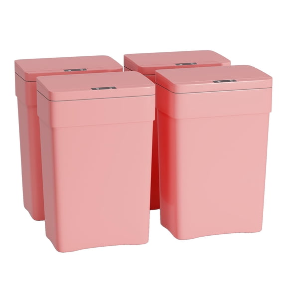 PayLessHere 13Gal Touchless Trash Can - Automatic Motion Sensor Trash Can, (4, Pink)