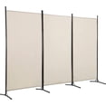 thumbnail image 1 of PayLessHere 3 Panel Room Divider Folding Privacy Screen 5.9FT Partition Room Separators with Metal Frame Portable Freestanding Room Divider for Bedroom,Office,Dining Room,Living Room,Beige, 1 of 7