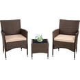 thumbnail image 1 of PayLessHere 3 Pieces Wicker Bistro Set Outdoor Patio Set,Khaki, 1 of 7