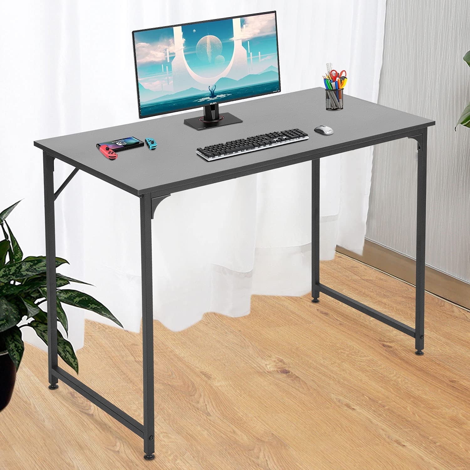 PayLessHere 39 inch Computer Desk Modern Writing Desk, Simple Study ...