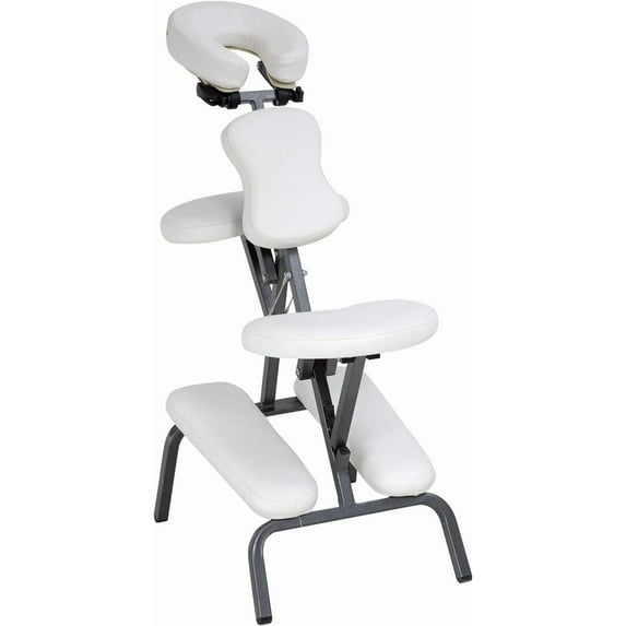 PayLessHere 4" Portable Massage Chair Tattoo Spa Free Carry Case(White)