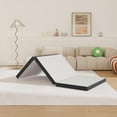 thumbnail image 1 of PayLessHere 4 inch Tri Fold Folding Mattress Memory Foam Mattress Topper Portable Foldable Mattress Topper for Camping, Guest, Floor RV, CertiPUR-US Certified,with Washable Cover,Easy Storage,Twin XL, 1 of 8