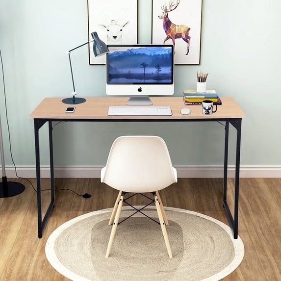 PayLessHere 47 inch Computer Desk Modern Writing Desk for Adults,Nature
