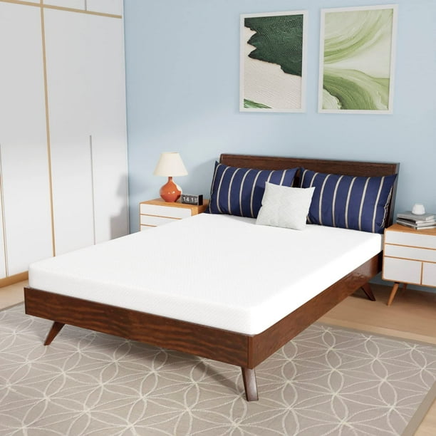 PayLessHere 5 Inch Memory Foam Mattress/Cooling Gel Bamboo Charcoal