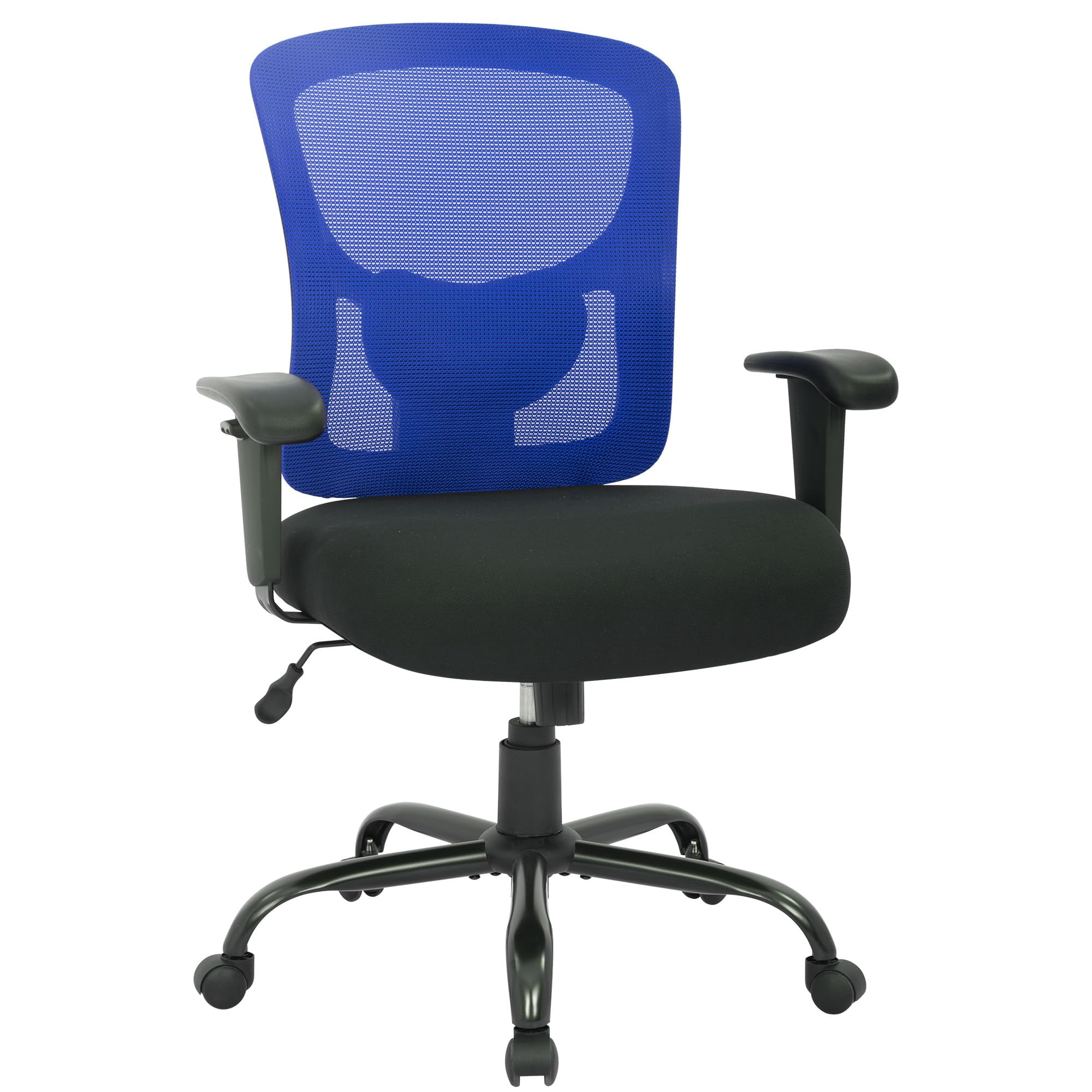 PayLessHere 500lb Mesh Office Chair，Ergonomic Rolling Swivel Desk Chair for Women, Men (Blue)