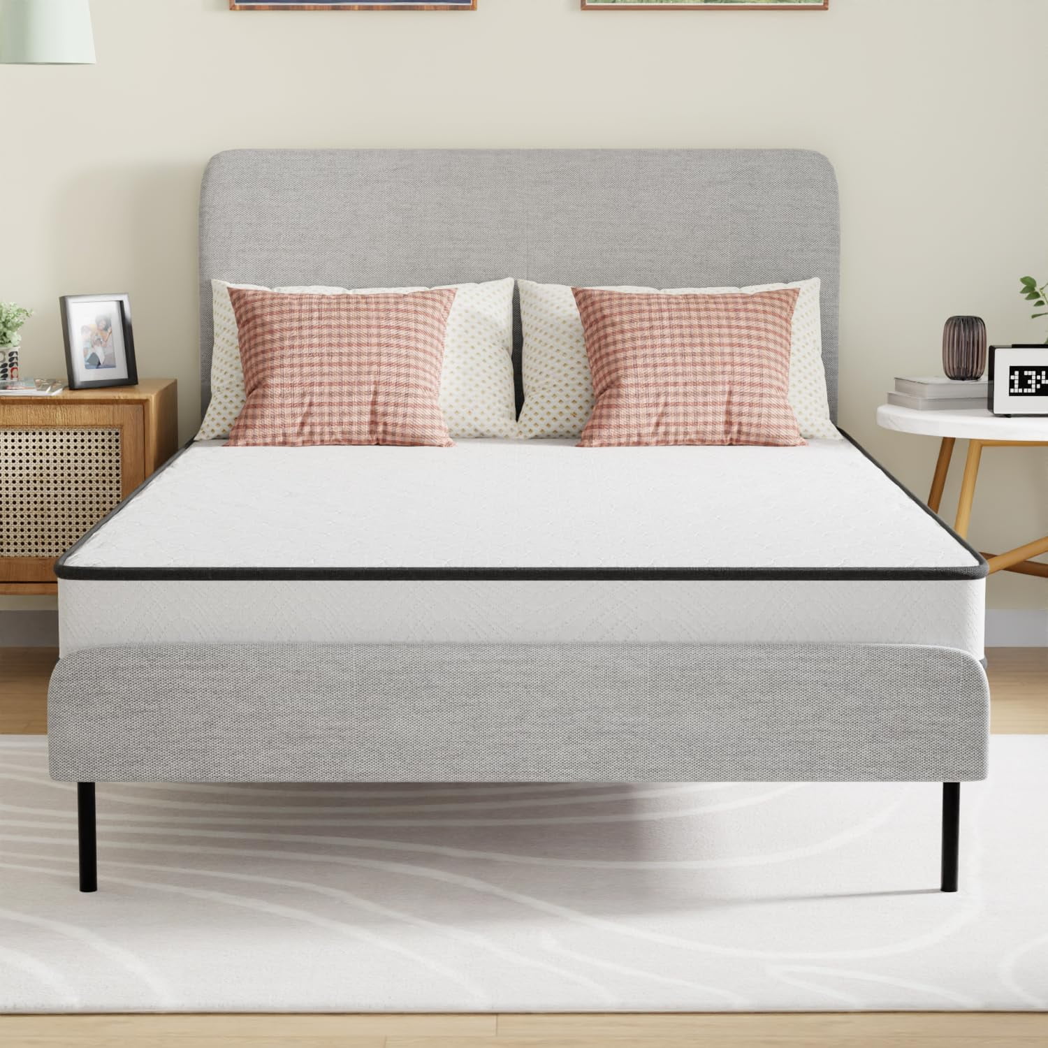 PayLessHere 6 Inch Hybrid Mattress with Innerspring and Foam/Fiberglass