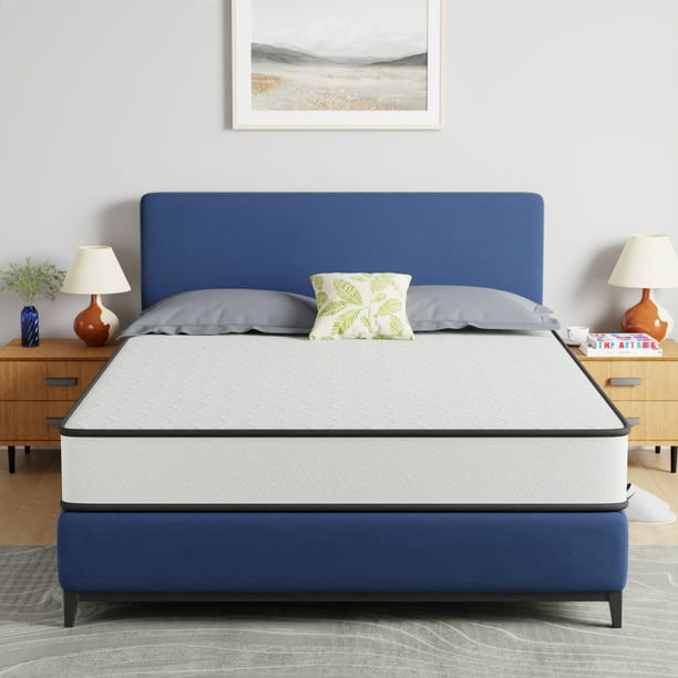 PayLessHere 8 Inch Mattress Medium Firm Spring Mattress Cool Sleep Pressure Relief Full Size Mattress in a Box Fiberglass Free CertiPUR US Certified