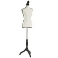 thumbnail image 1 of PayLessHere Adjustable Mannequin Torso 59-67in - Dress Form, Female Body Model w/Tripod Stand,Cream, 1 of 7