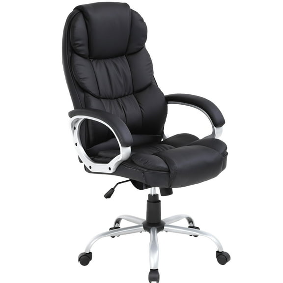 PayLessHere Black Executive Office Chair - Ergonomic High Back w/Lumbar Support
