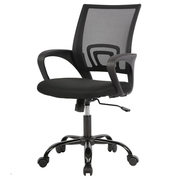PayLessHere Ergonomic Chair , Adjustable Home Office Chair , Lumbar Support ,Swivel Rolling , Black