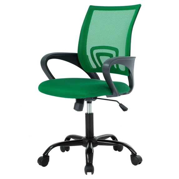 PayLessHere Ergonomic Chair , Adjustable Home Office Chair , Lumbar Support ,Swivel Rolling , Green