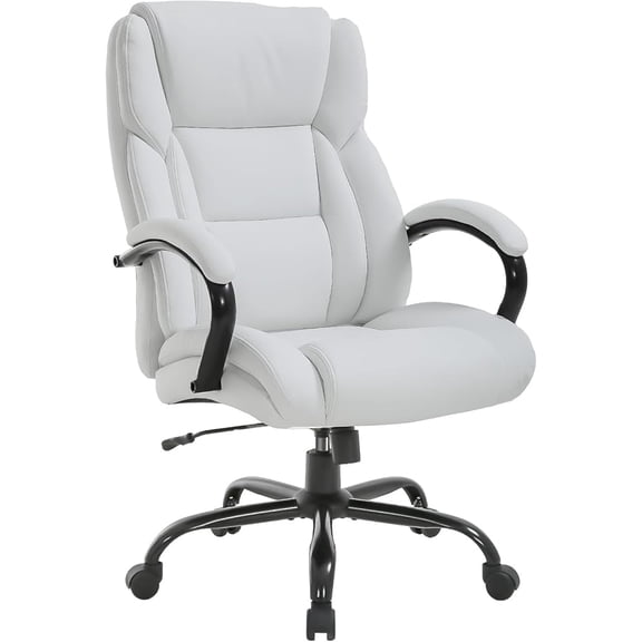 PayLessHere Ergonomic High Back Office Chair, PU Leather with Lumbar Support, Swivel Desk Chair for Adults