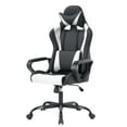 thumbnail image 1 of PayLessHere Ergonomic Pu Desk Chair ，Racing Gaming Chair，Lumbar Support for Back Pain Adults，White, 1 of 7