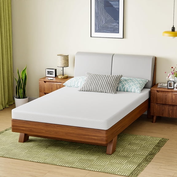 PayLessHere Green Tea Cooling Gel Memory Foam Marbled Mattress, Medium, 5 ", Large, Adults