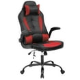 thumbnail image 1 of PayLessHere Massage Gaming Chair, Racing PU Leather, Rolling Swivel Office Chair for Adults, Red, 1 of 7