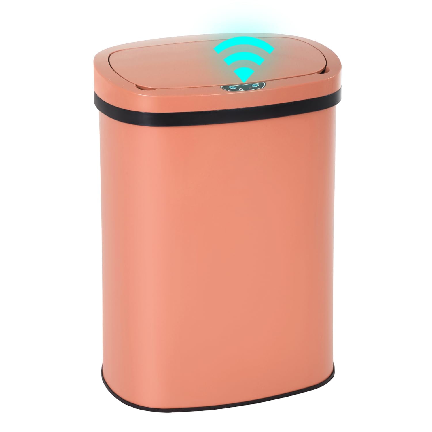 PayLessHere 13Gal Touchless Trash Can - Stainless Steel Auto Lid for Kitchen, Pink