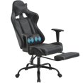 thumbnail image 1 of PayLessHere Racing Gaming Chair Office, PU Leather Lumbar Support, Massage Office Chair , Grey, 1 of 7