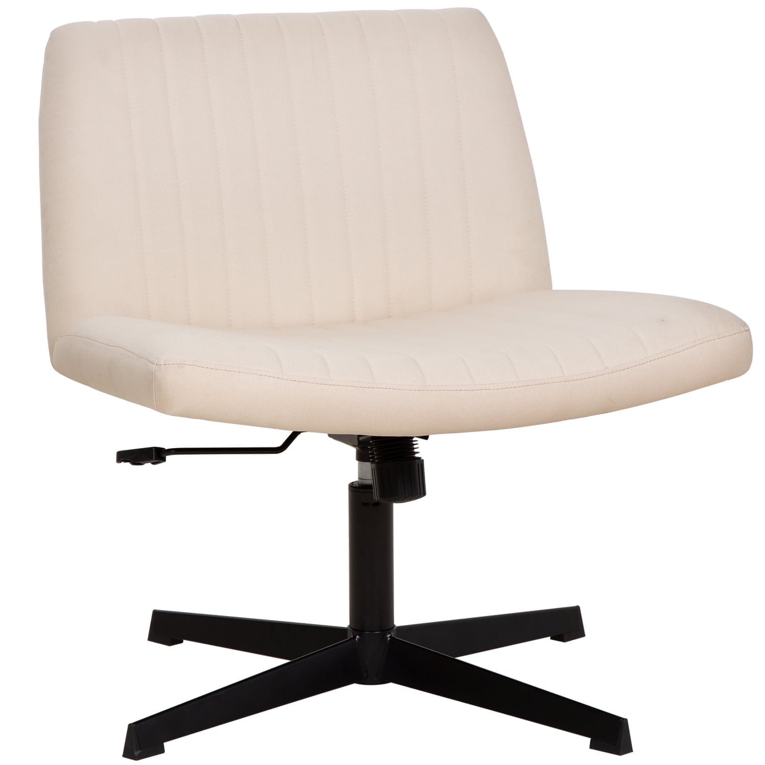 BestOffice Armless Office Chair, Criss Cross Legged, No Wheels Swivel for Men, Women(Biege) BestOffice Armless Office Chair, Criss Cross Legged, No Wheels Swivel for Men, Women(Biege)