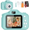 thumbnail image 1 of PayUSD Kids Camera 1080p HD Digital Video Camera for Kids 32gb Sd Card Mini Rechargeable Toddler Toys Christmas Birthday Festival Gifts for for 3-12 Years Kids, Green, 1 of 11