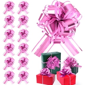 PayUSD 12 Pcs 6 Inch Pull Bows Gift Wrapping Ribbon Pull Bows for Christmas Wedding Baskets Valentine Multicolor Wrap Accessory for Gift Present Holiday Decor