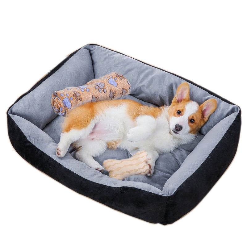 PayUSD 31.5" Dog Beds for Medium Dogs Rectangle Washable Dog Bed